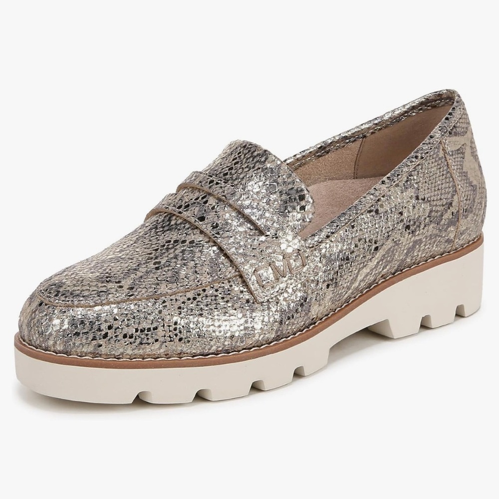 Vionic Womens Cheryl Ii Gold Snake 11
